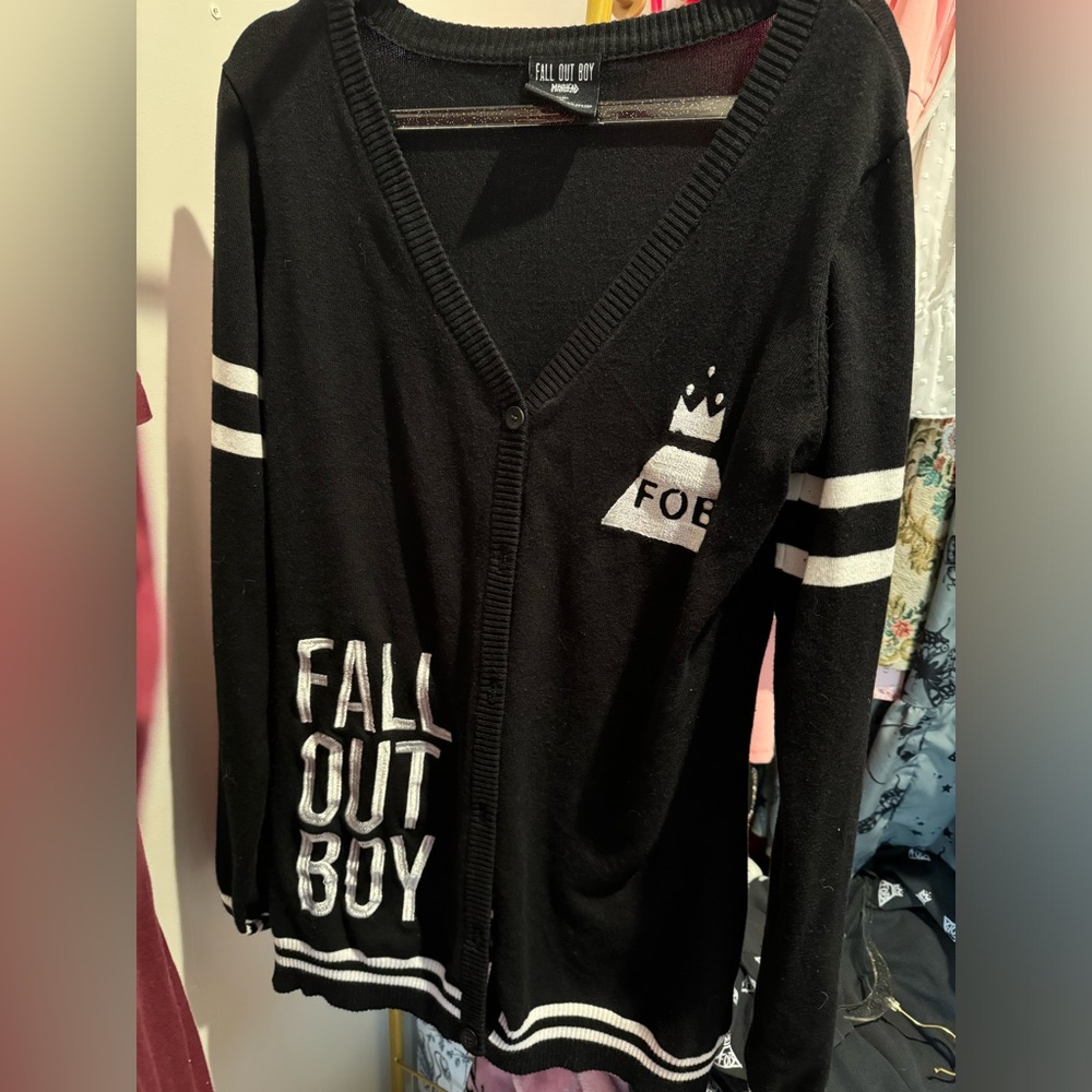 Fall out boy cardigan medium